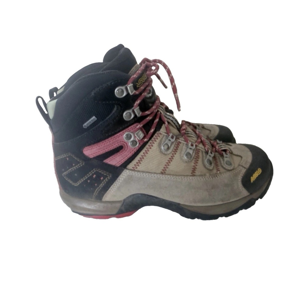 Asolo Women's Stynger GTX Gore-Tex Vibram Hiking Boots Beige Pink Size 6